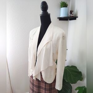 Vintage Wild Rose Ivory Women's Blazer